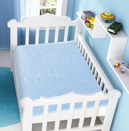 Imagem de Cobertor  infantil raschel com relevo touch texture jolitex