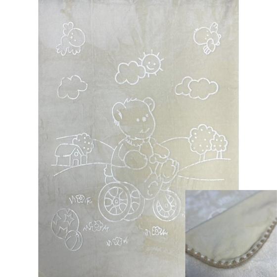 Imagem de Cobertor Infantil Touch Texture Raschel com Relevo 80 cm X 1,10 m Jolitex Ternille