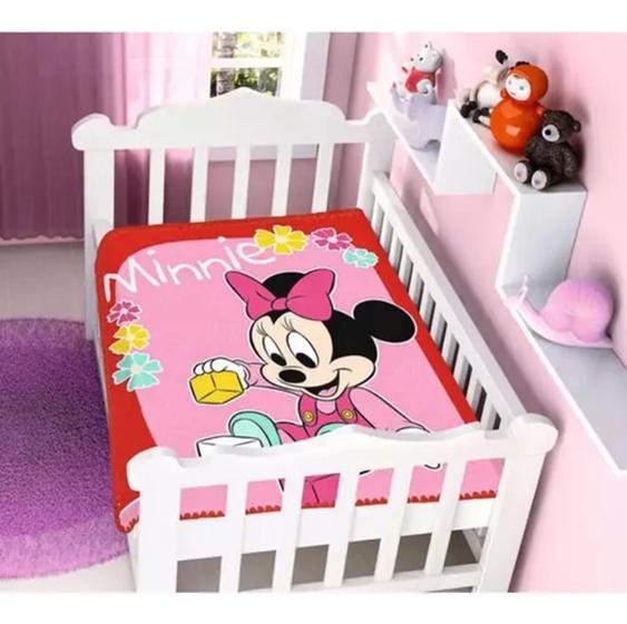 Imagem de Cobertor Jolitex De Berço Minnie Vermelho