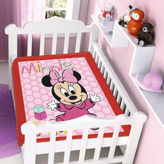 Cobertor Jolitex Infantil Berço Bebê Disney Minnie Patinhos Vermelho Menor preço em Cobertor Jolitex Infantil Berço Bebê Disney Minnie Patinhos Vermelho