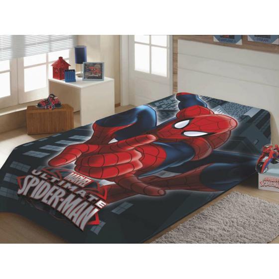Imagem de Cobertor Juvenil 1,50m x 2,00m Spiderman - Jolitex