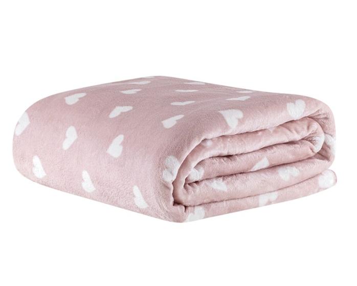 Cobertor Kacyumara Blanket Vintage Solteiro - Love Rosê Menor preço em Cobertor Kacyumara Blanket Vintage Solteiro - Love Rosê
