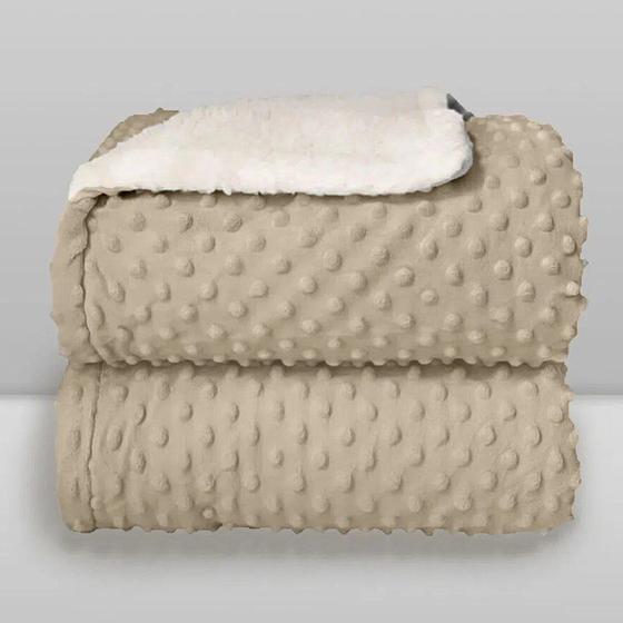 Imagem de Cobertor Laço Bebê Plush Com Sherpa Dots Bolinhas