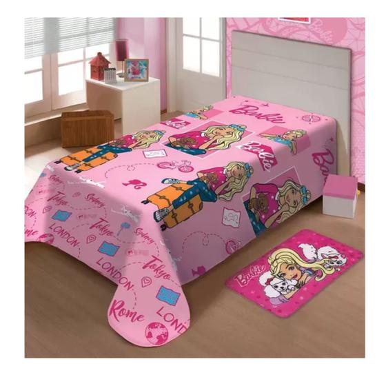 Imagem de Cobertor Manta Barbie Soft Jolitex Ternille 1,50x2,00m
