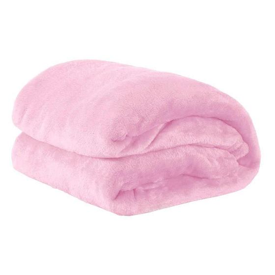 Imagem de Cobertor Manta Casal Padrão Rosa Anti Alérgico
