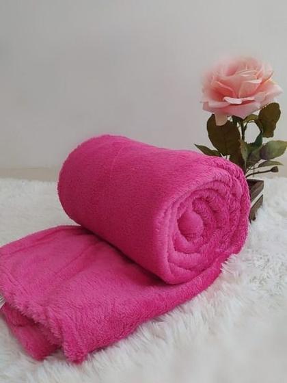 Imagem de Cobertor Manta Casal Soft Macia Pink Veludo Fleece