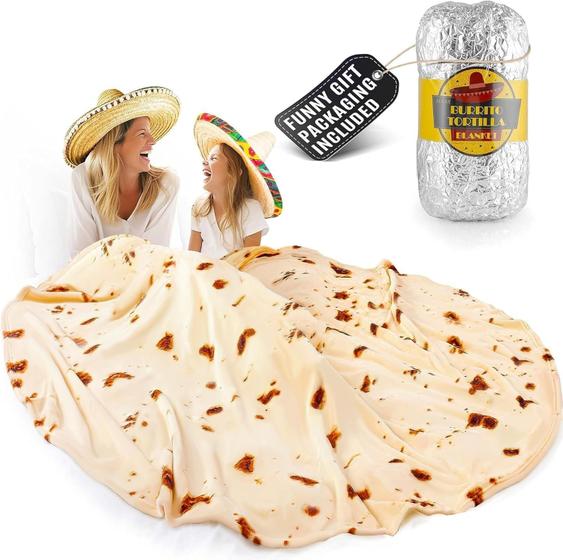 Imagem de Cobertor Manta Gigante de Tortilla Zulay - Dupla Face - Para Adultos e Crianças