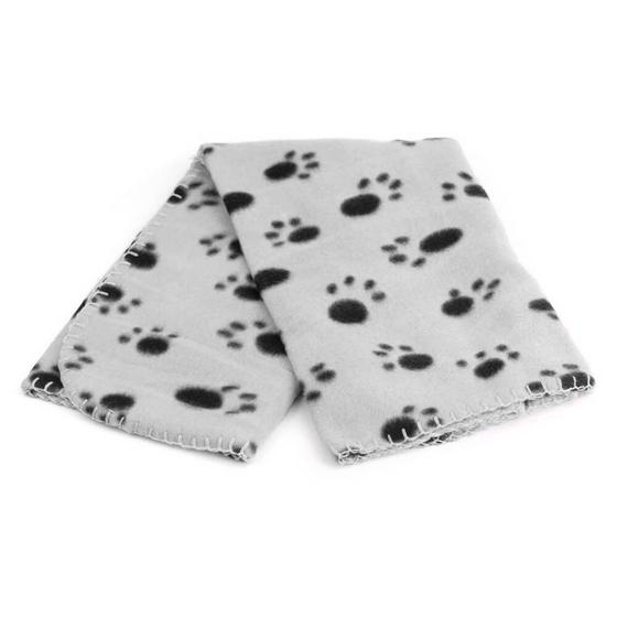 Imagem de Cobertor Manta para Cachorro Gato Cinza 100x140cm - Casambiente