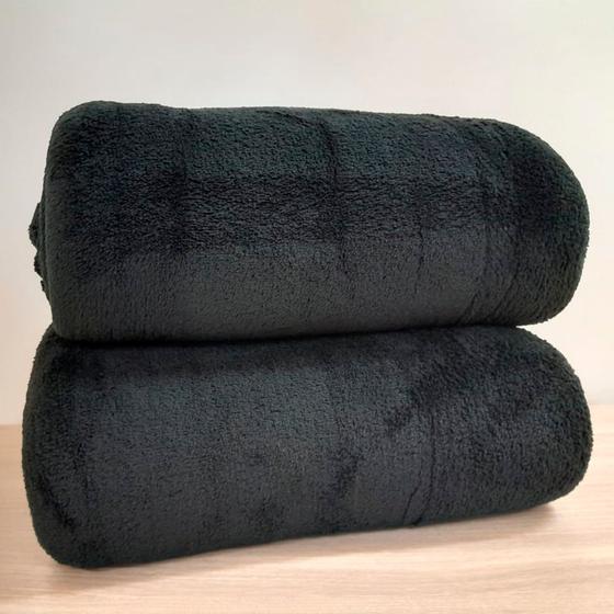 Imagem de Cobertor Manta Solteiro Microfibra Toque Felpudo Aveludado - Diversas Cores