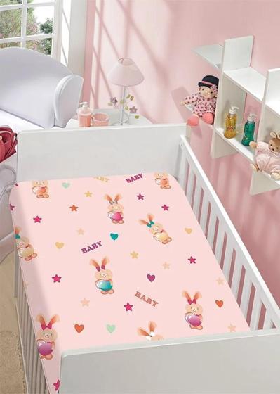 Imagem de Cobertor Para Bebê Coelhinhas Rosa - Kyor Plus Baby