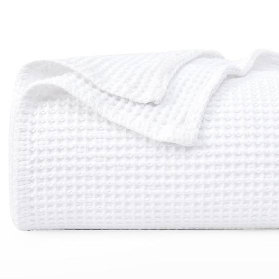 Imagem de Cobertor PHF Waffle Weave 100% algodão queen size 230x230cm branco