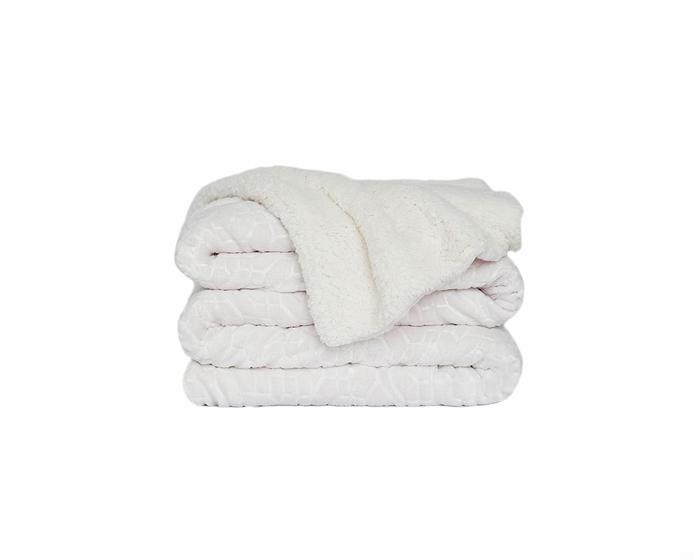 Imagem de Cobertor Plush com Sherpa Dreams Colorida Casal 1 Peça