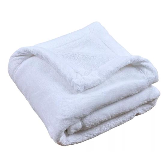 Imagem de Cobertor Plush Cosy - Branco - Laço Bebê