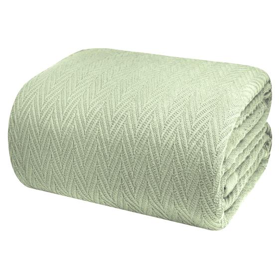 Imagem de Cobertor Queen Size Infinitee Xclusives 100% Algodão (Verde Real)
