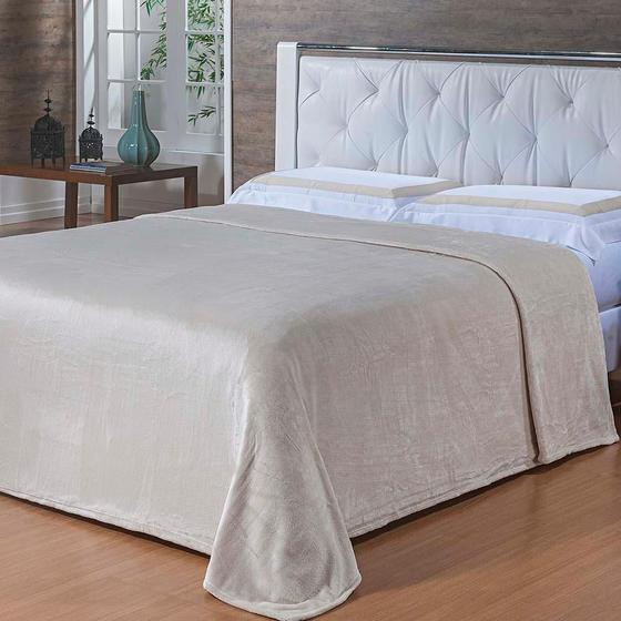 Menor preço em Cobertor Queen Toque de Seda Marfim 2,20X2,40M - Niazitex