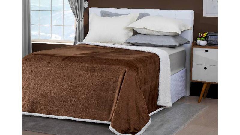 Imagem de Cobertor Sherpa Casal Dupla Face Flannel 1,80x2,30m Sultan