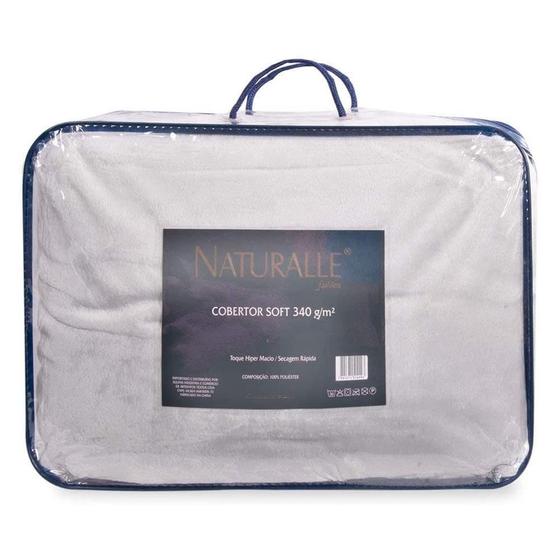 Imagem de Cobertor Soft King 240X260Cm 340Gr Cinza Naturalle Fashion