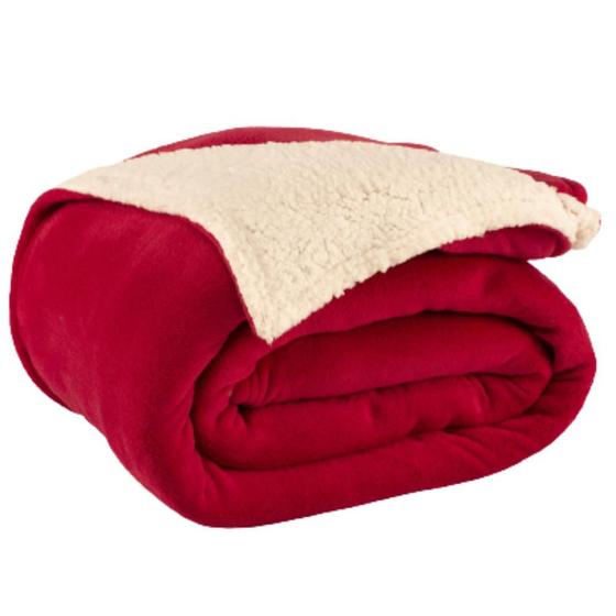 Imagem de Cobertor Solteiro Canada Manta Sherpa Fleece Dupla Face