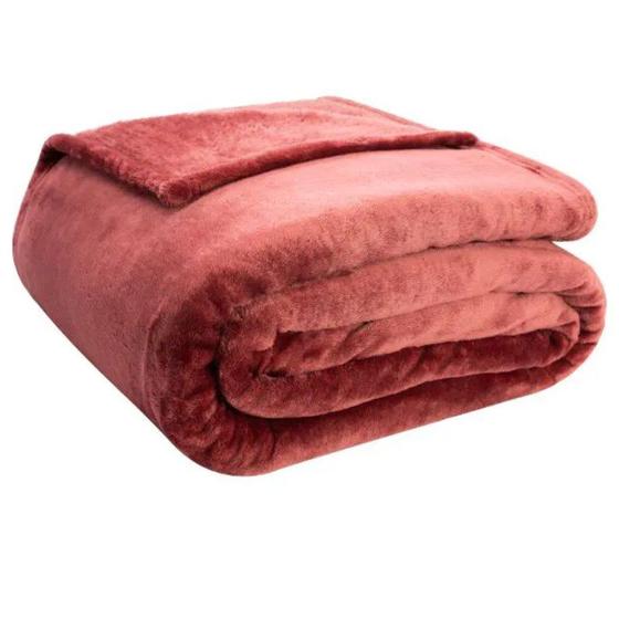 Imagem de Cobertor Solteiro Neo Clássico 300 Velour 1,50m x 2,20m Camesa - Vinho