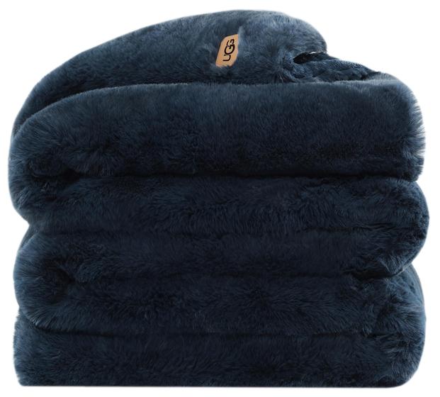 Imagem de Cobertor UGG Euphoria Plush - Faux Fur Reversível Indigo