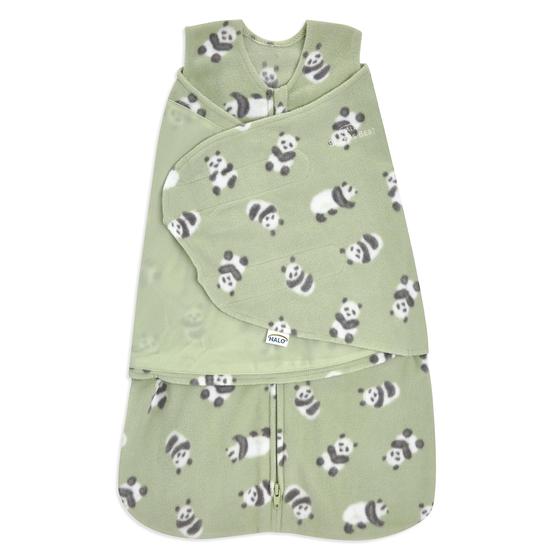 Imagem de Cobertor Vestível HALO - Saco de Dormir de Microlã Swaddle Cozy Pandas