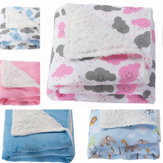 Imagem de cobertores infantil soft com 75cm x 90cm macio inverno quentinho cobertor sherpa
