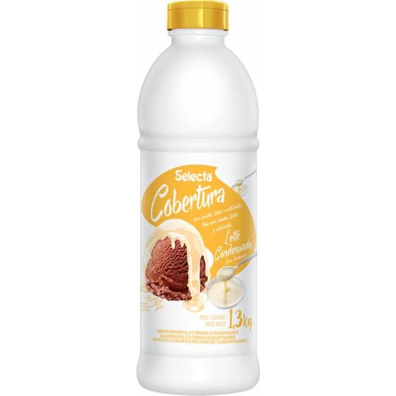 Imagem de Cobertura Concentrado de Sorvete e Sobremesas Selecta 1,3kg - Leite Condensado