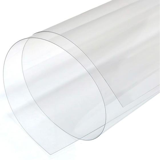 Imagem de Cobertura de Mesa Visor Pvc Cristal Transparente 1x1,4 Metro Linear Não Amarela