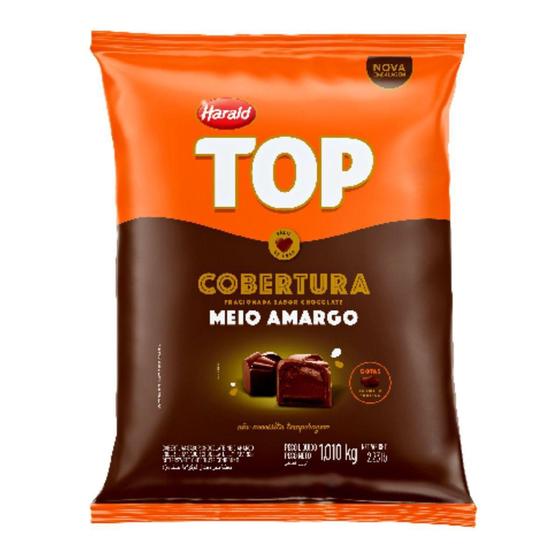 Imagem de Cobertura em gotas chocolate 1/2 amargo top 1,01kg - harald