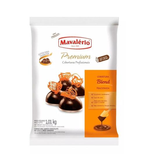 Imagem de Cobertura Fracionada Chocolate Blend -Gotas 1,01kg MAVALÉRIO