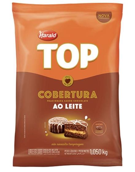 Imagem de Cobertura Top Chocolate Ao Leite Gotas Harald 1,050Kg