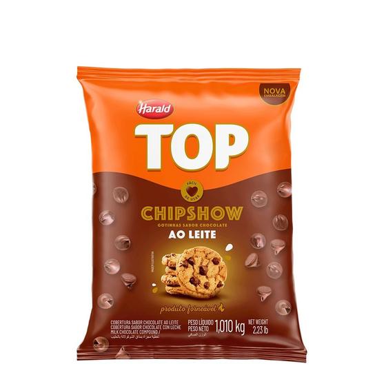 Imagem de Cobertura Top Forneável Chipshow Sabor Chocolate Ao Leite 1,01kg Harald