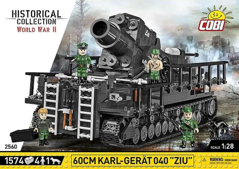 Imagem de Cobi 2560 -  tanque militar alemao karl gerat 60cm blocos para montar com 1574 pcs