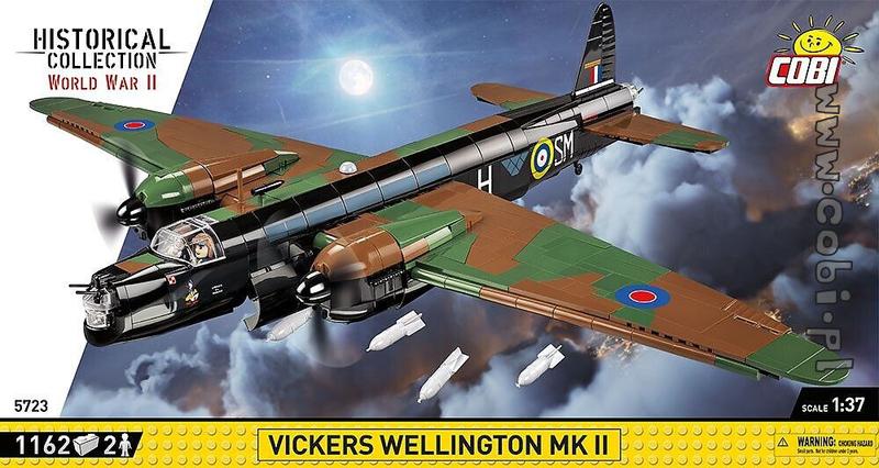 Imagem de Cobi 5723 - aviao militar reino unido bombardeiro vickers wellington mk.ii 1162 pcs
