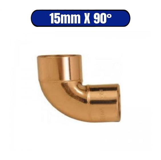 Imagem de Cobre Joelho 15mm X 90 Com Anel - ELUMA (10000111)