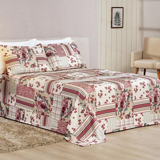 Imagem de Cobre leito arezzo com estampa patchwork