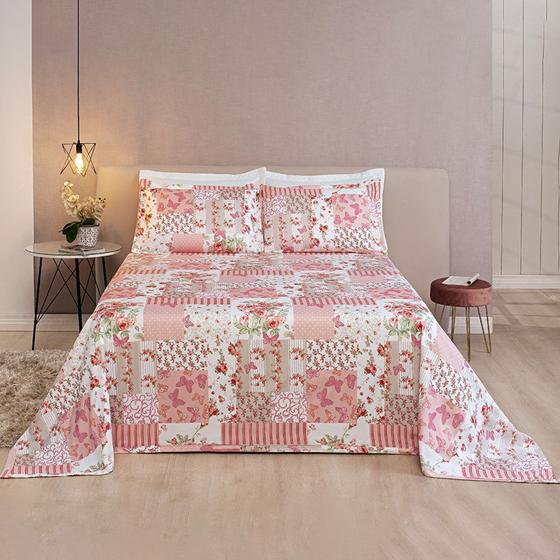 Imagem de Cobre leito arezzo com estampa patchwork