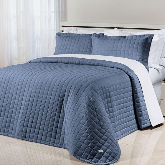 Imagem de Cobre Leito Colcha Cama Solteiro King Glass Tecido Algodão 200 Fios Algodão 02 Peças
