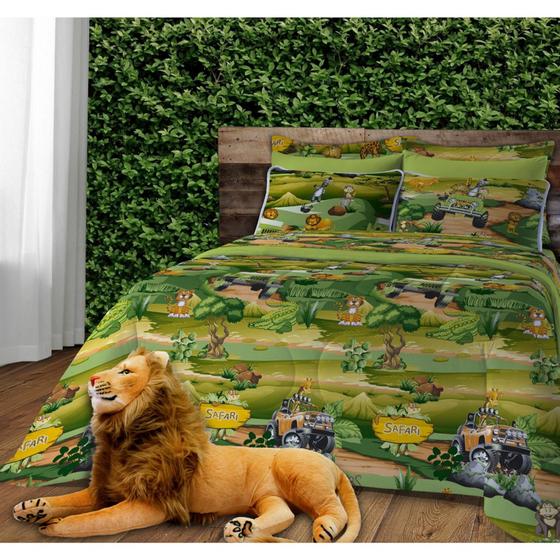 Cobre Leito (colcha) Dupla Face Casal Padrão 3 Peças Matelado Infantil - Vivaldi Menor preço em Cobre Leito (colcha) Dupla Face Casal Padrão 3 Peças Matelado Infantil - Vivaldi