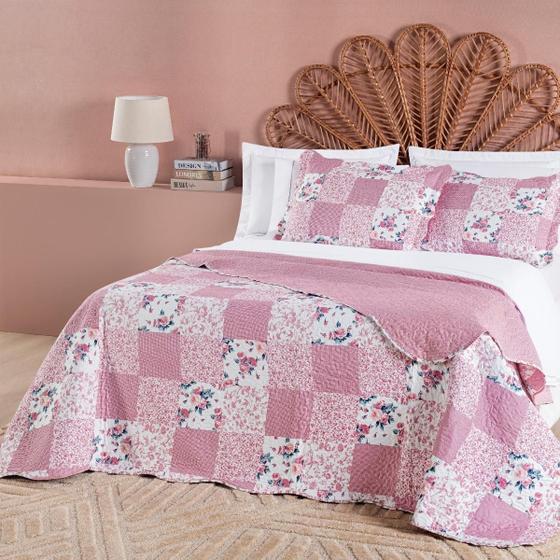 Imagem de Cobre Leito King Size Azaleia 200 Fios Estampada Super Macio