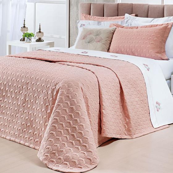 Imagem de Cobre leito Queen Natureza 3Pçs Bordado 200 Fios Várias Cores