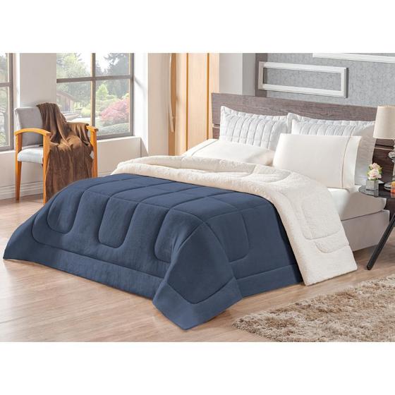 Imagem de CobreLeito Coberdrom Soft Queen 1pç Dupla Face Soft e Sherpa