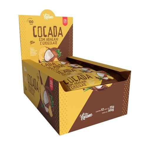 Imagem de Cocada Abacaxi com Chocolate Zero Acucar Diet Latam Fit