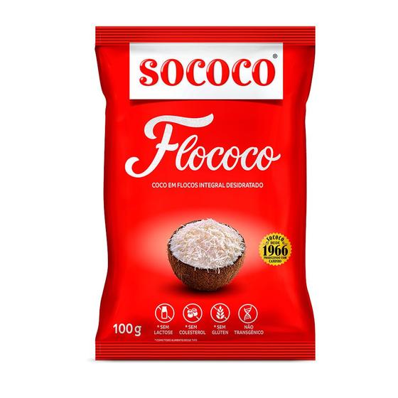 Imagem de Coco em Flocos Integral Desidratado Sococo 100g