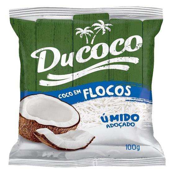 Imagem de Coco Ralado Ducoco 100g Úmido e Adoçado - Embalagem Com 24 Unidades