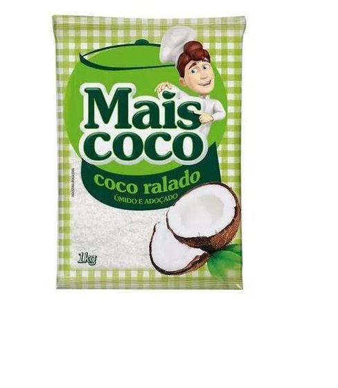 Imagem de Coco Ralado úmido Adoçado Mais Coco Pacote 1 kilo