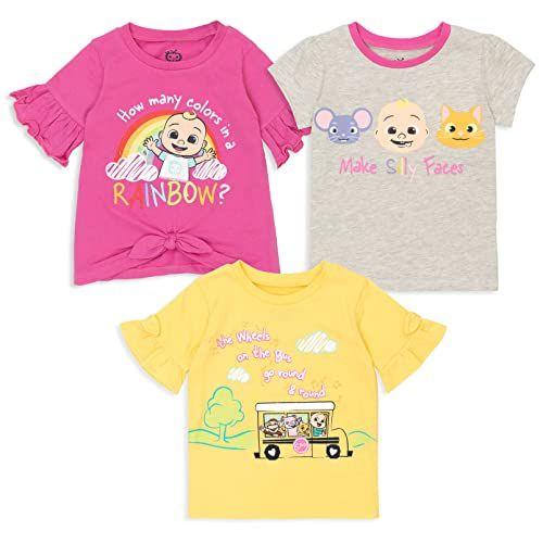 Imagem de CoComelon JJ Baby Girls 3 Pack Camisetas Brancas 18 Meses