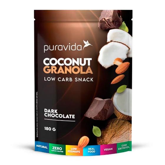 Imagem de Coconut Granola Puravida Dark Chocolate 180g