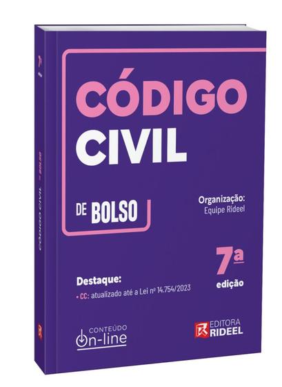 Imagem de Código Civil - CC de Bolso - 2024 7ª Edição - RIDEEL EDITORA ( BICHO ESPERTO )