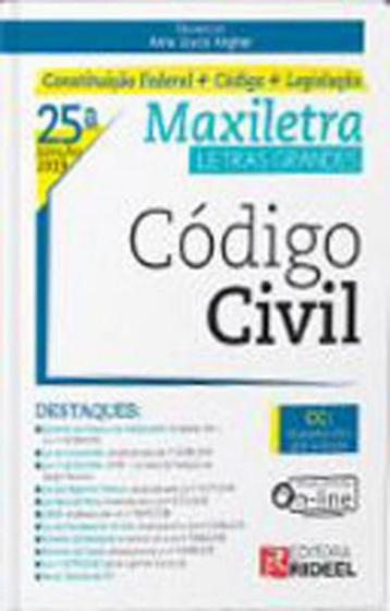 Imagem de Codigo civil - maxiletra - constituiçao federal + codigo + legislaçao
